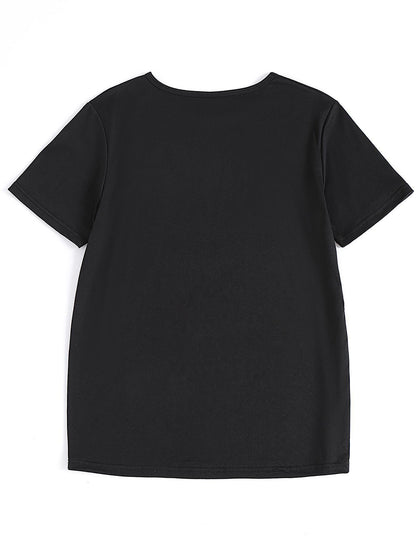 Casual Gen X Graphic Print TShirt, Gentle Drape Elegant Summer Tee, Loose Fit All Body Types, SkinFriendly Breathable Soft Comfortable Fabric, Easter's Day, Home Wedding Commute Outing Ready