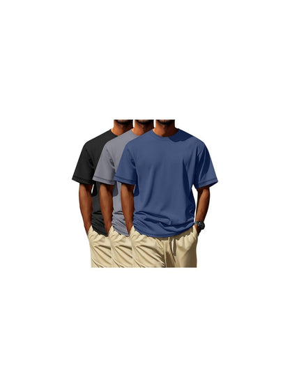 Men's Performance T-Shirt - Crew Neck Short Sleeve Weekend Style 185637