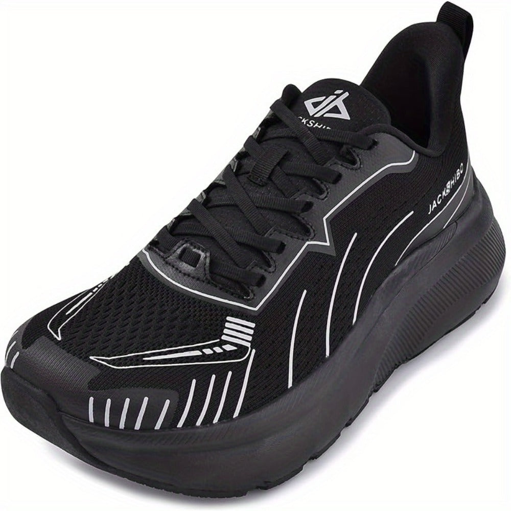 Men's Running Shoes - Cushioned Support & Wide Toe Comfort
