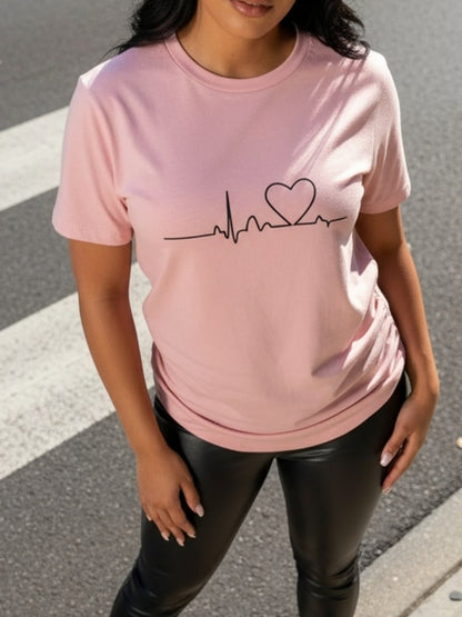 A Single Piece, Delivered Locally, a Stylish And Casual Women'S T-Shirt for Summer Featuring a Trendy Pattern