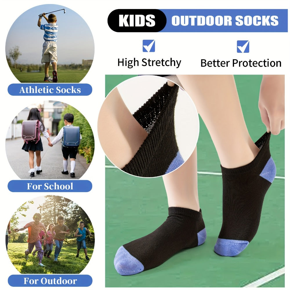 Kids' Athletic Ankle Socks - 20-Pair Pack