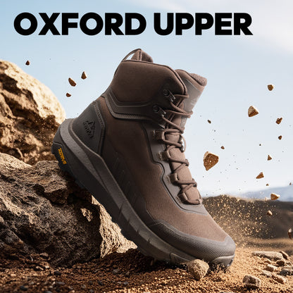 Men's Tactical Hiking Boot Lightweight Hunting Boots for Work All Day Side Zipper Motorcycle Combat Boot Arch Support 8 Inches