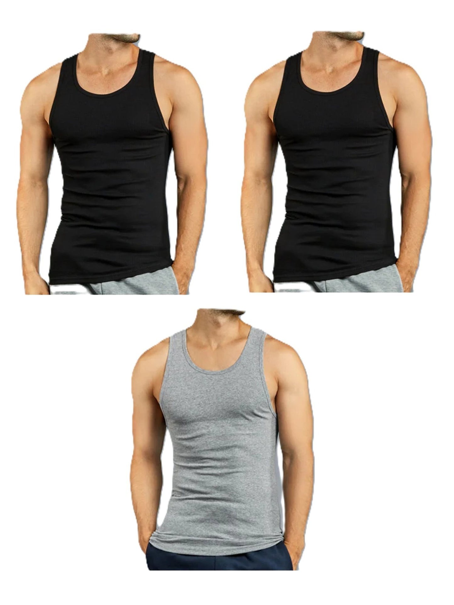 3 PACK MEN'S SUPERIOR QUALITY A-SHIRT