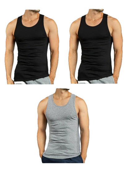 3 PACK MEN'S SUPERIOR QUALITY A-SHIRT