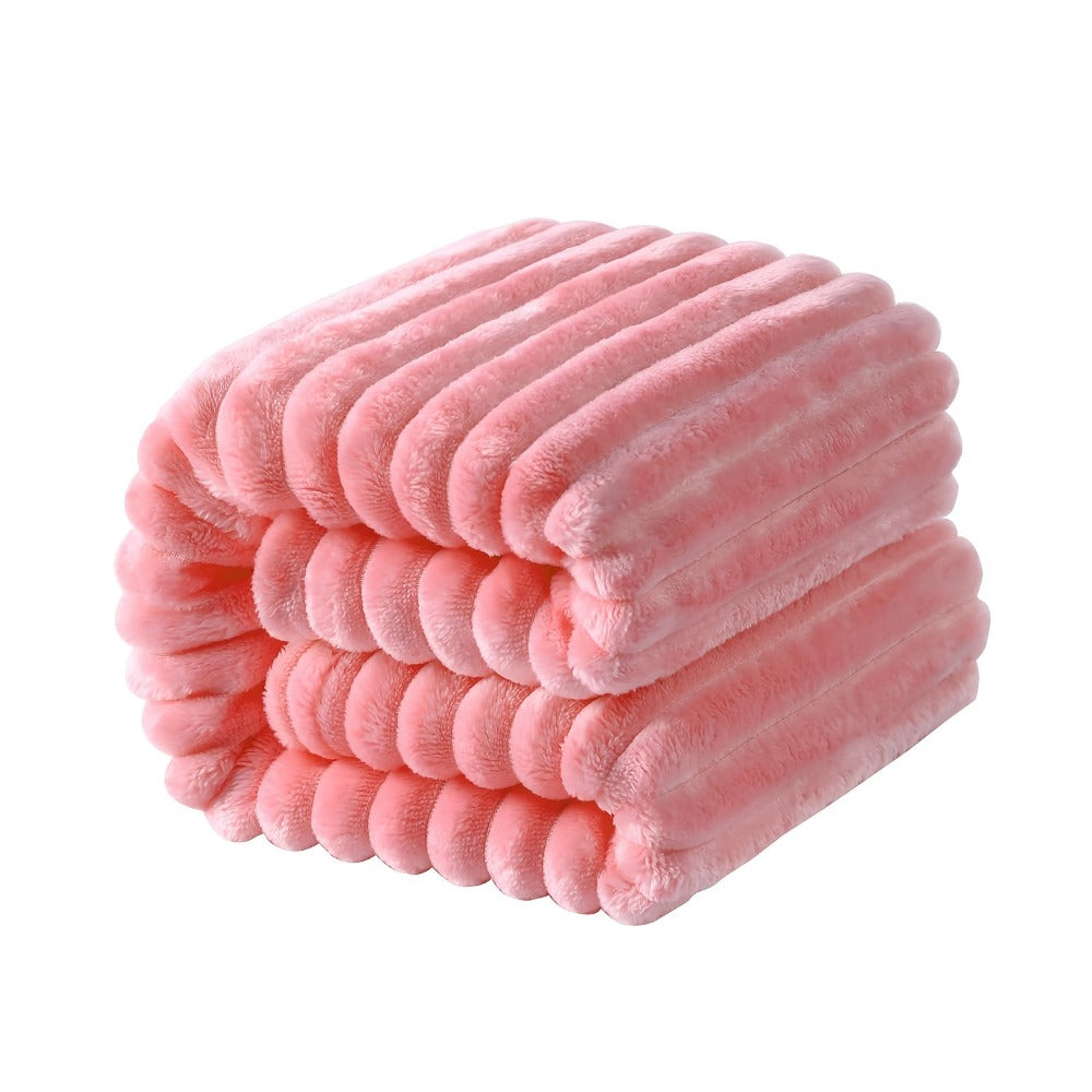 Faux Rabbit Fur Bed Blanket - Creamy Soft Oversized Style