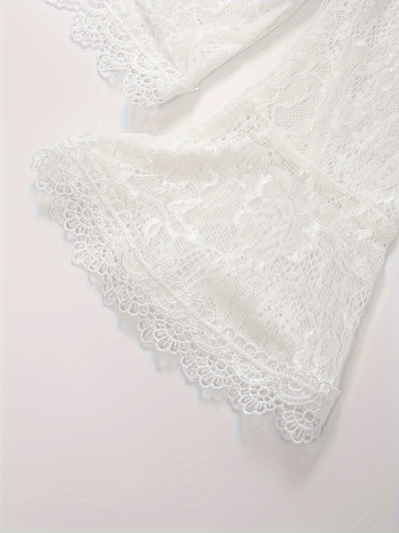 Women's Elegant Lace Cardigan - Semi-Sheer Floral Wedding shawl, Lightweight Bridal Shawl for Bridesmaids, Half-Sleeve Open Front Closure, Formal Party Wrap in, Perfect for Weddings, Proms, Galas - Bridal Party Accessory, Semitransparent Fabric, Prom Acce