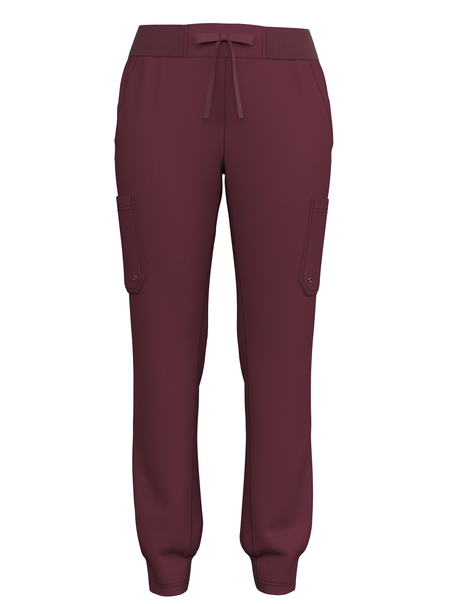 Scrub Pants for Women Jogger Pants with 5 Pockets Rib Waistaband Light Ultra Soft 4 Way Stretch 423