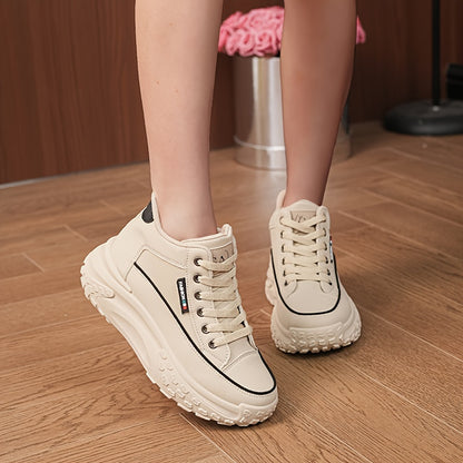 Autumn High Top Shoes Women's New Small White Shoes Casual Women's Shoes Thick Sole Show High Soft Sole Shoes, Women Shoes, Sneakers