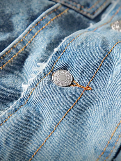 Men's Sherpa Fleece Lined Denim Jacket - Warm Winter Trucker Jacket - Cowboy Jean Jacket - Soft Fleece Lining & Durable Denim - For Men - Perfect for Cold Weather & Outdoor Activities - Ideal Gift for Winter Holidays