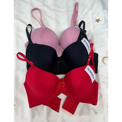 04* (6-Pack) Women's Classic Underwire Support Bra B cup C cup D cup DD cup