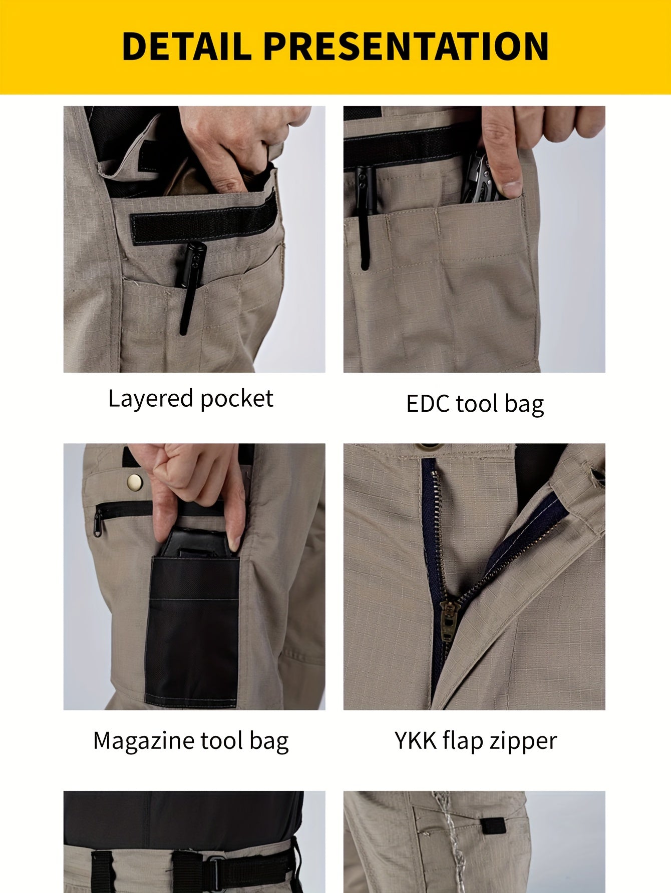Men'S Tactical Cargo Pants - Quick-Dry Lightweight, Multi-Pocket Design, Regular Fit for Hiking, Camping, Outdoor Adventures (Belt Not Included), Hiking Pants, Adventure Clothing, Rugged Style, Scratch resistant Material, Utility Trousers