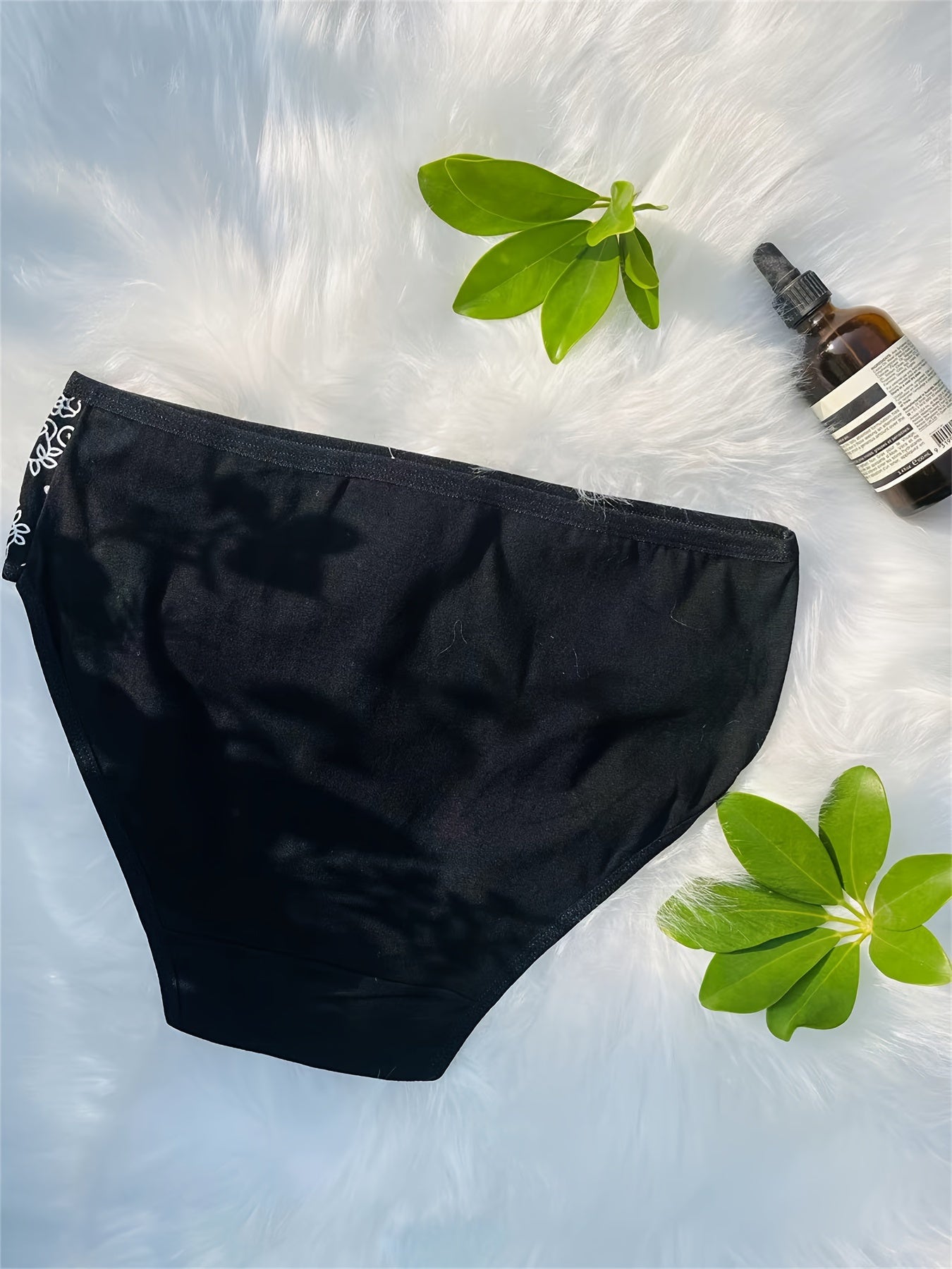 12pcs Set of Mid-Rise Pure Printed Women's Shapewear Panties, Breathable, Sexy, and Comfortable (Random Delivery)