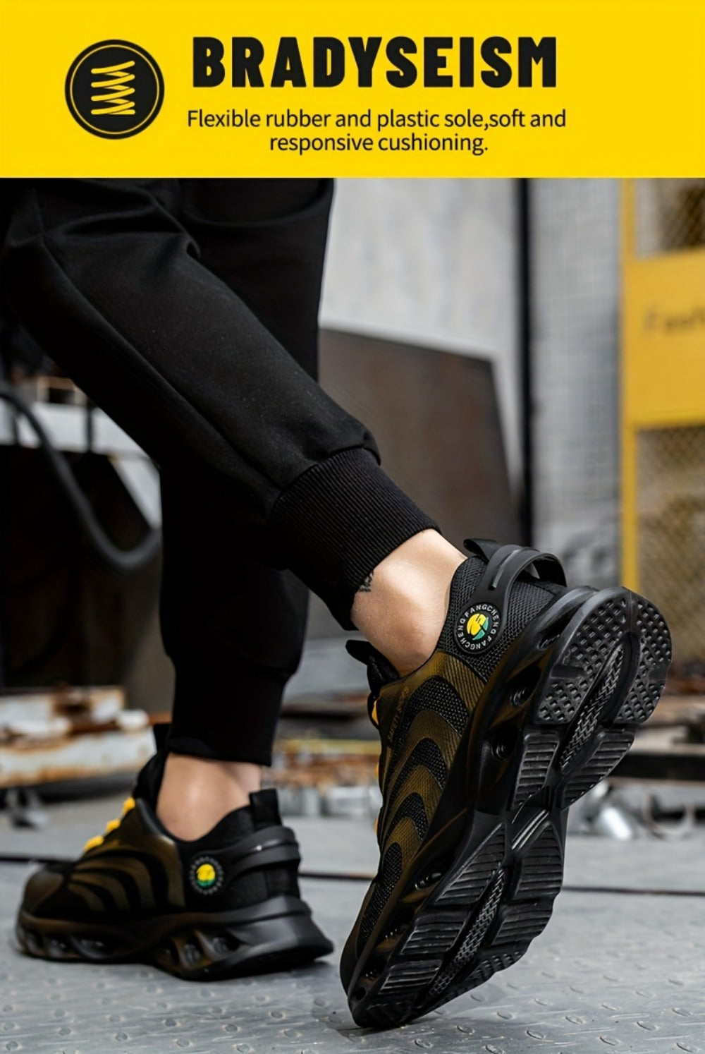 Men's Work & Safety Shoes - Steel Toe Protection & Puncture Resistant 420517
