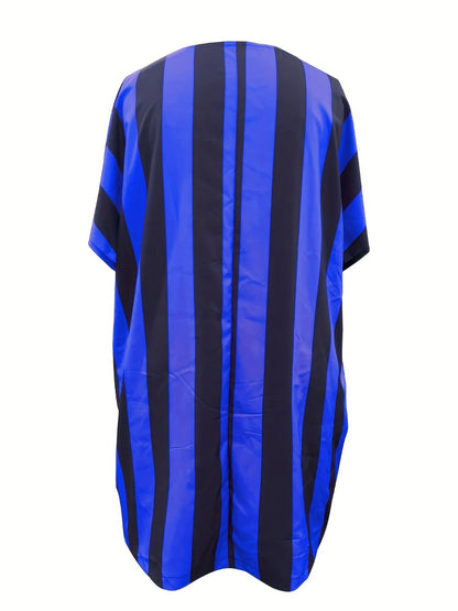 Women's Striped Casual Dress - Pocket Easy Styling