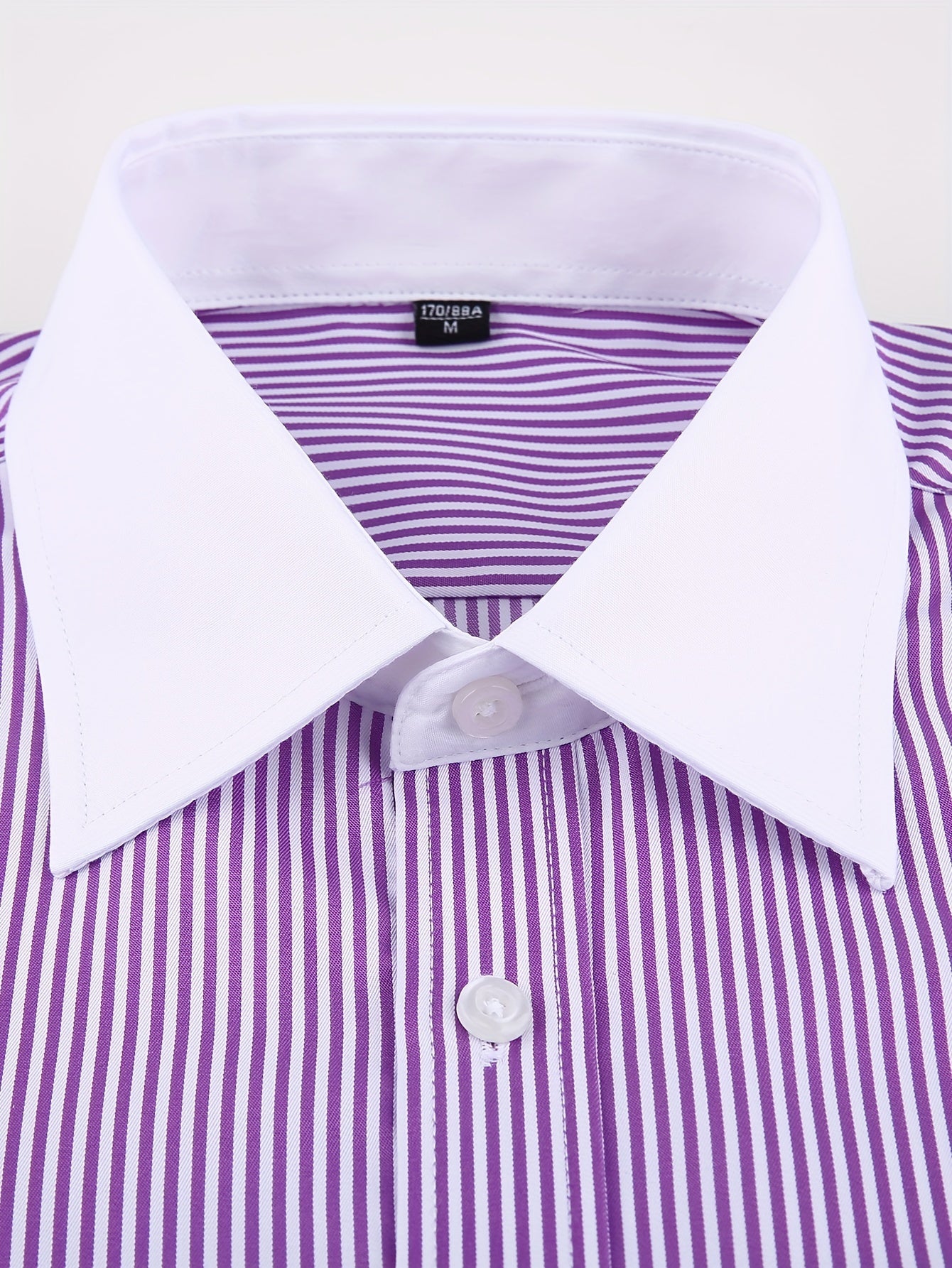 2025 New Men'S French Shirt Double-Barrel Sleeve Business Formal with Premium Cufflinks, Wedding Banquet Office Elegant Slim Fit