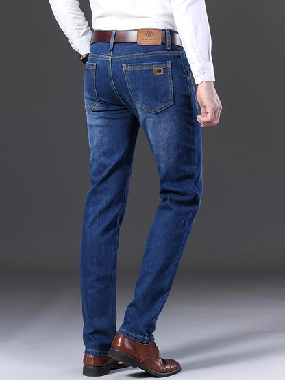 Men'S Straight Leg Jeans with a Classic Design, Perfect for Everyday Use in Any Season