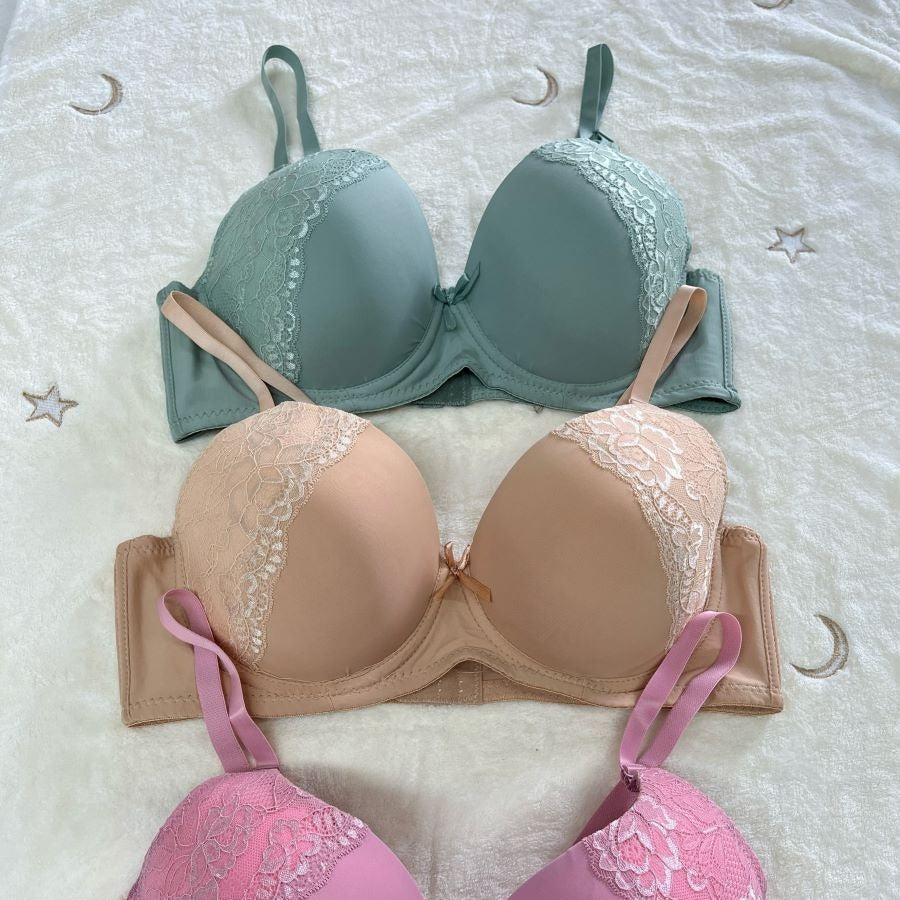 07 6Pack of Color 3Roe Button Bras B Cup and C Cup and D Cup and DD Cup