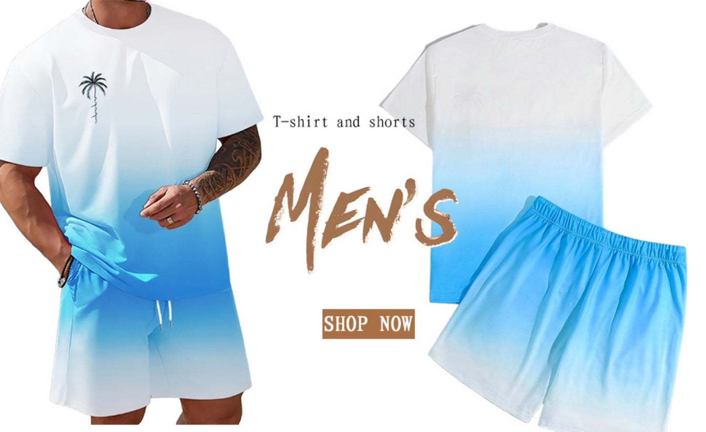 Men's Shirt and Shorts Set - Coordinated Summer Classic Edition