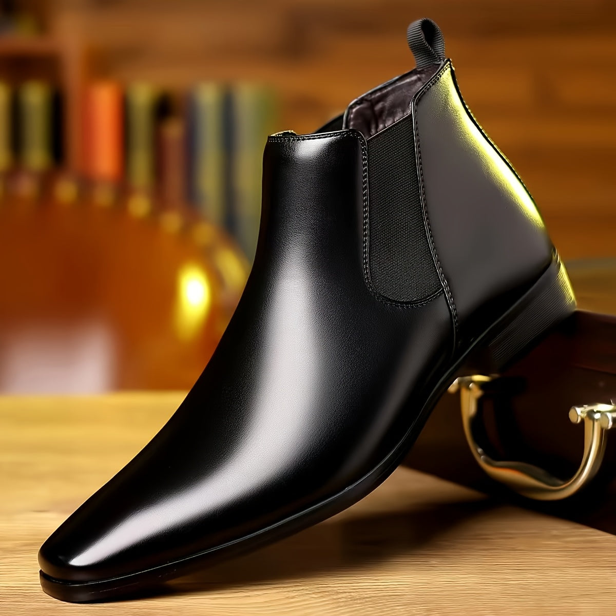Local Warehouse Men's Business Formal Casual Shoes, Soft And Comfortable Ankle Boots, Party Shoes, Fashionable And Versatile High-end Fashion Shoes, Wedding Party's Boots