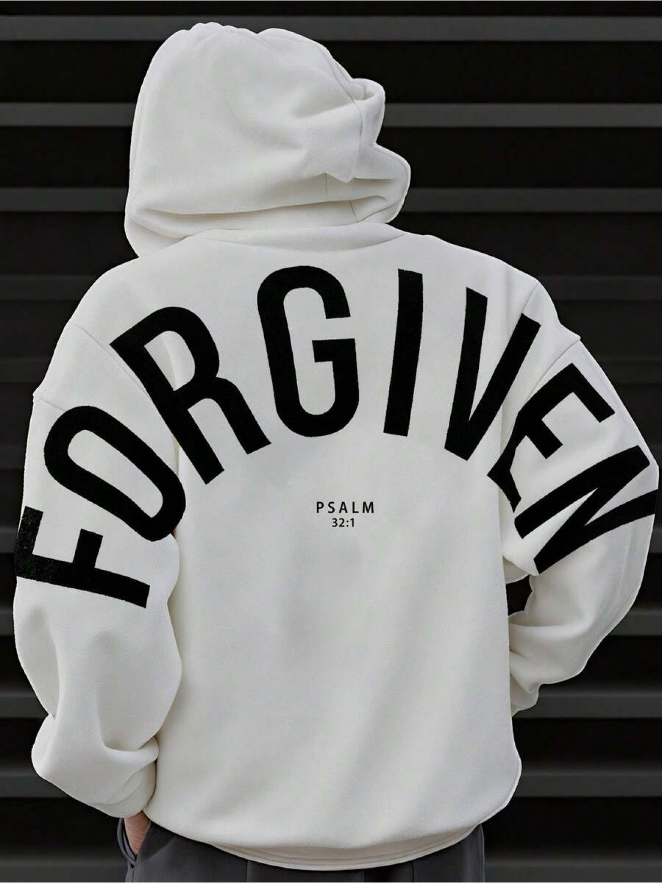 Forgiven Psalm 32:1 Hoodie - Material for Comfort And Breathability, Ideal for Casual And Sporty Outfits