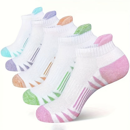 10/15 Pairs Compression Ankle Sports Pads, Fabric, Breathable Low Cut Label Design, With Thick Padding And Arch Support, Suitable For Running And Casual Wear