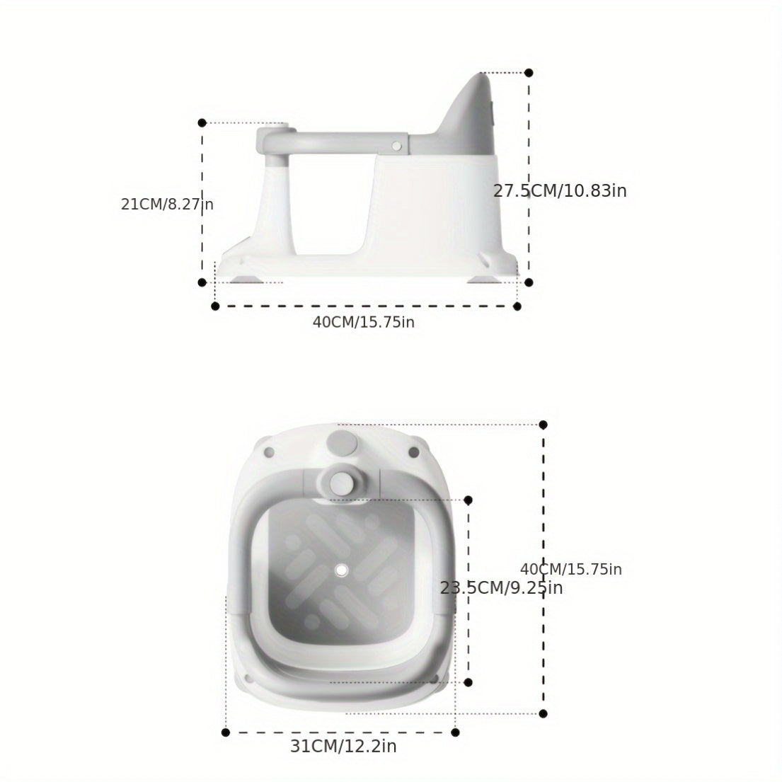 Baby Bath Seat for Babies Bathtub Seats for 6 Months & Up, Sitting Up with Rinse Cup 360掳 Surround new design Baby Bath Seat, Baby Bathtub Support for Newborn to Infant, Easy to Install And Stable, Non-Slip Compact Toddler Bath Seat for shower