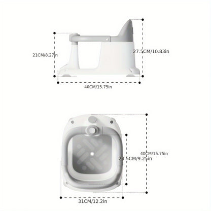 Baby Bath Seat for Babies Bathtub Seats for 6 Months & Up, Sitting Up with Rinse Cup 360掳 Surround new design Baby Bath Seat, Baby Bathtub Support for Newborn to Infant, Easy to Install And Stable, Non-Slip Compact Toddler Bath Seat for shower