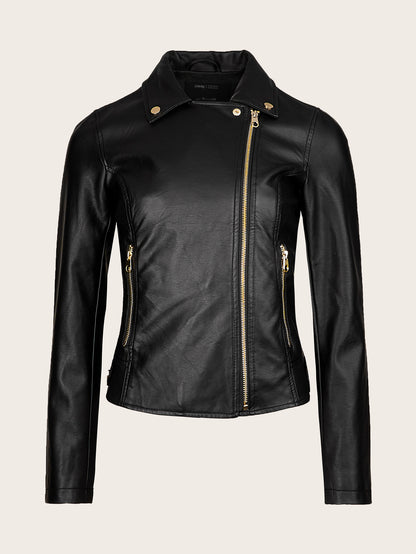 Women’s Faux Leather Moto Jacket – Chic, Edgy & Timeless