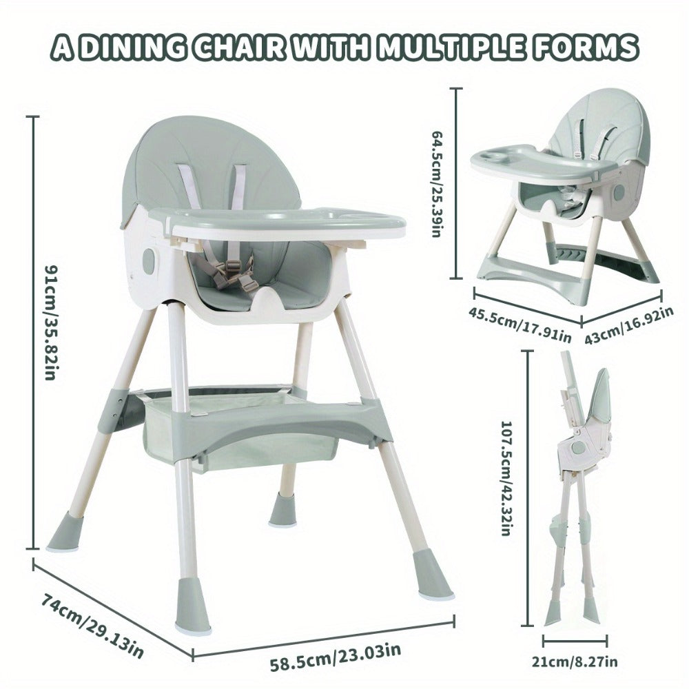Baby High Chair - Portable Foldable Children Are