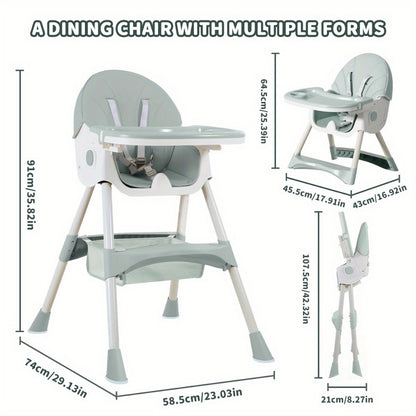 Baby High Chair - Portable Foldable Children Are