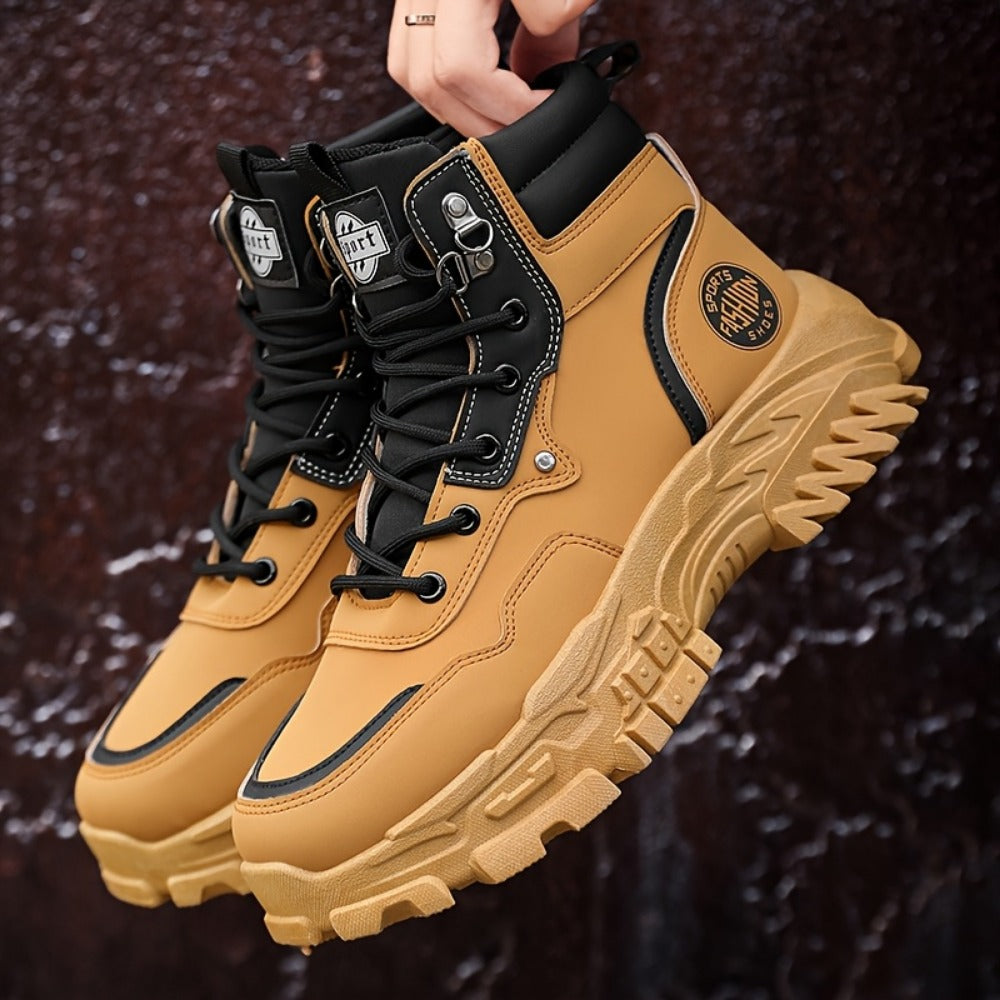 Men's Sneakers - Non-Slip Sole Platform Sole for Everyday Wear