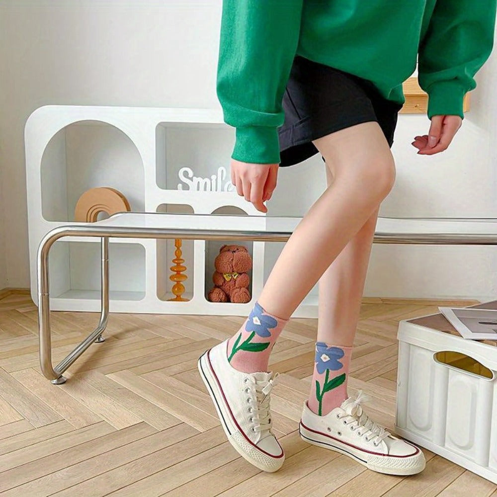 Women's Cute Print Socks - 5-Pair Pack