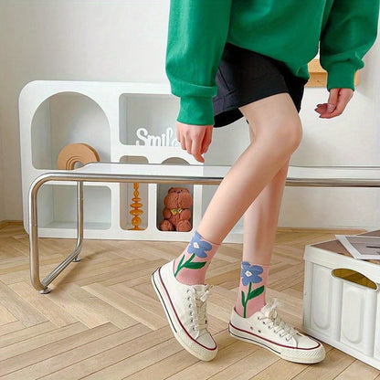 Women's Cute Print Socks - 5-Pair Pack