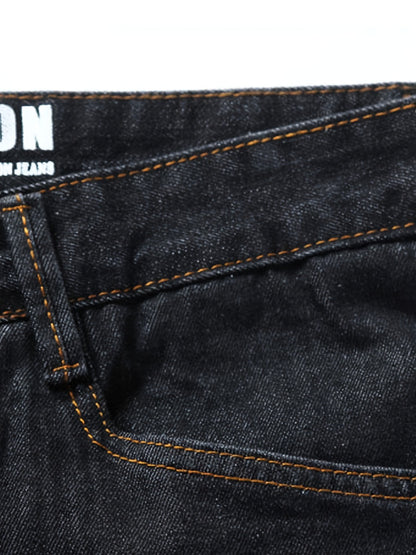 Men's Straight Leg Jeans - Classic Wash Utility Pocket