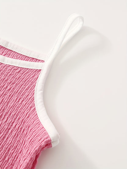 8pcs Girls Summer Camisole Vest 2pcs Tops + Pants Set Summer New Baby Thin Shorts Holiday Gift Party Girl's Clothes Children's Clothing, Perfect for Outdoor