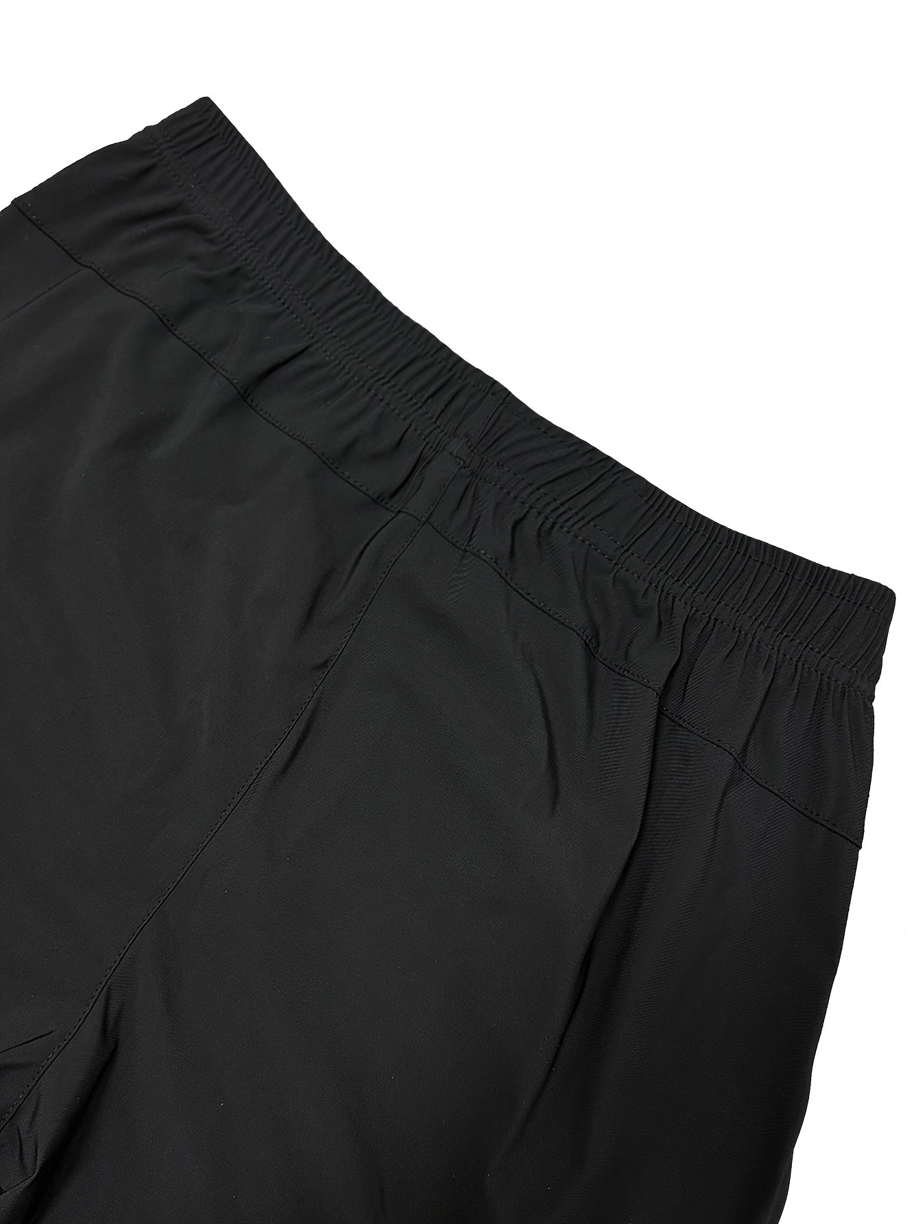 Men's Quick Dry Multi-Pocket Zipper Shorts, Elastic Waist Drawstring, Lightweight Breathable Fabric, Casual Sports Workout Running Hiking Shorts, Summer Outdoor Cargo Shorts for Men with Secure Zippered Pockets