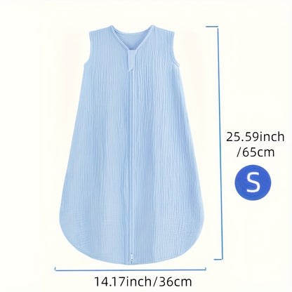 Infant Sleep Bag for Ages 0-18 Months Made from 100% Muslin, Features a 2-Way Zipper, Cozy And Flexible Wearable Blanket, Versatile Pajamas for Babies, Ideal for Halloween And Christmas Gifts