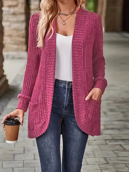 [Orientation] Elegant Orientation + Fashionable Loose Casual Solid Color Thread Pocket Splicing Long Sleeve Blouse