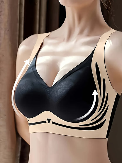 8pcs Set Of Women's High-intensity Sports Bra - Shock-absorbing, Anti Sagging Lining Design, Breathable Elastic Sports Top