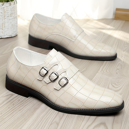 Plus Size British Style Soft Bottom Casual Pu High Quality Comfortable Business New Formal Men Lace-Up Shoes
