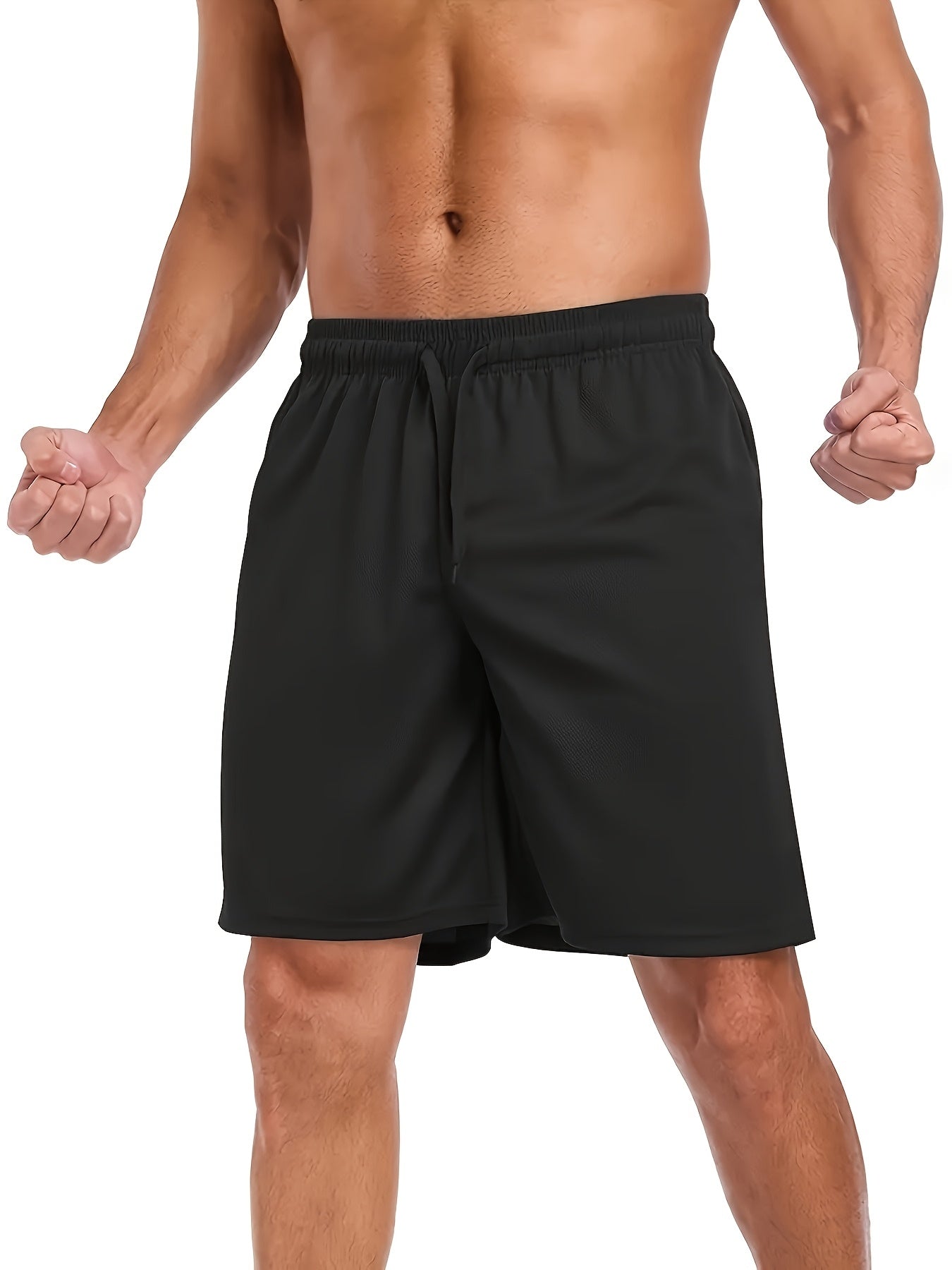 5pcs Men'S Quick-Dry Casual Sports Shorts. 2 Pockets with Drawstring Waist Adjustment. Machine Washable Loose Fit for Men and Women, Gym Shorts, Vibrant Leisure Wear, Elastic Comfort Belt, Durable Athletic Gear, Lightweight Breathable Fabric. Perfect for