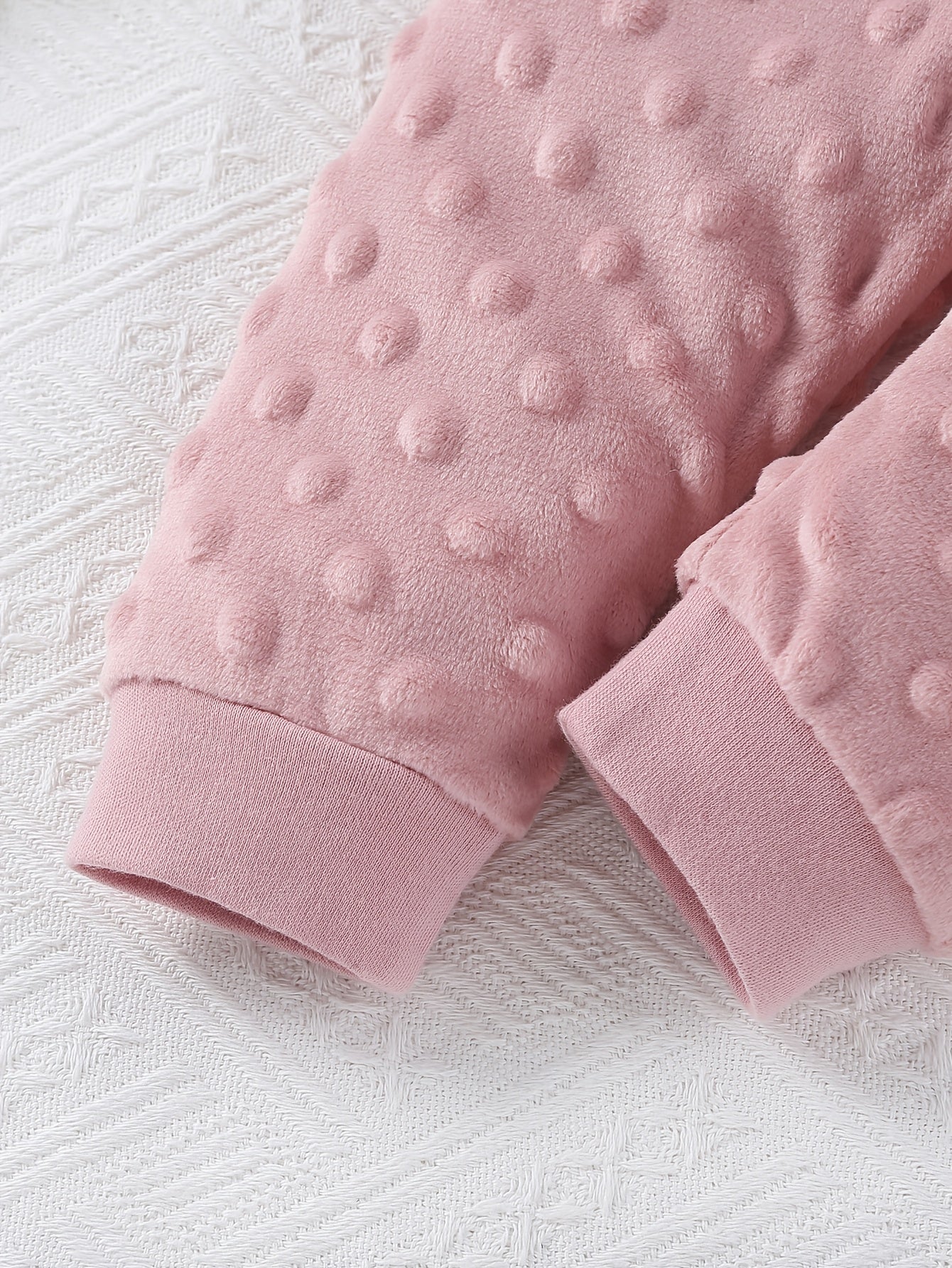 4pcs Autumn And Winter Baby Girl Triangular Jumpsuit, Cartoon Cute Bear Style Velvet Long-Sleeved Hair Tie Baby Girl Set Long Pants, for Outdoor
