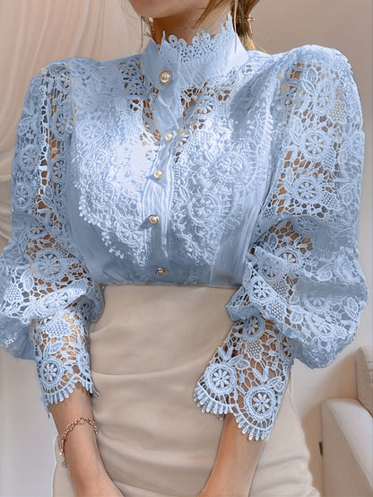 Women's Dark Green Lace Shirt - product view 22