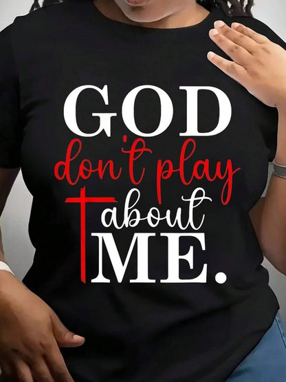 Plus Size, God Is Not Kidding Me About This Christian Faith Statement T-shirt, Unisex, Religiously Inspired Message Top, a Creative Spiritual Gift, Perfect for Any Holiday or Celebration to Give to Friends and Family