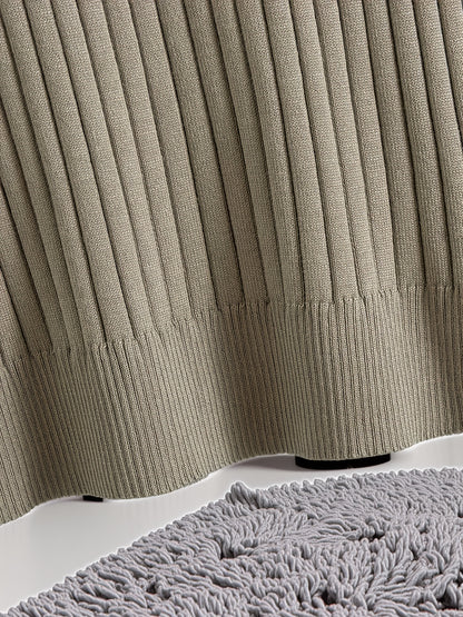 New Autumn And Winter Women'S Loose Set, Including Long Wide-Leg Pants, a Shawl Cardigan, And a High-Neck Vest Sweater, a Fashionable Three-Piece Set
