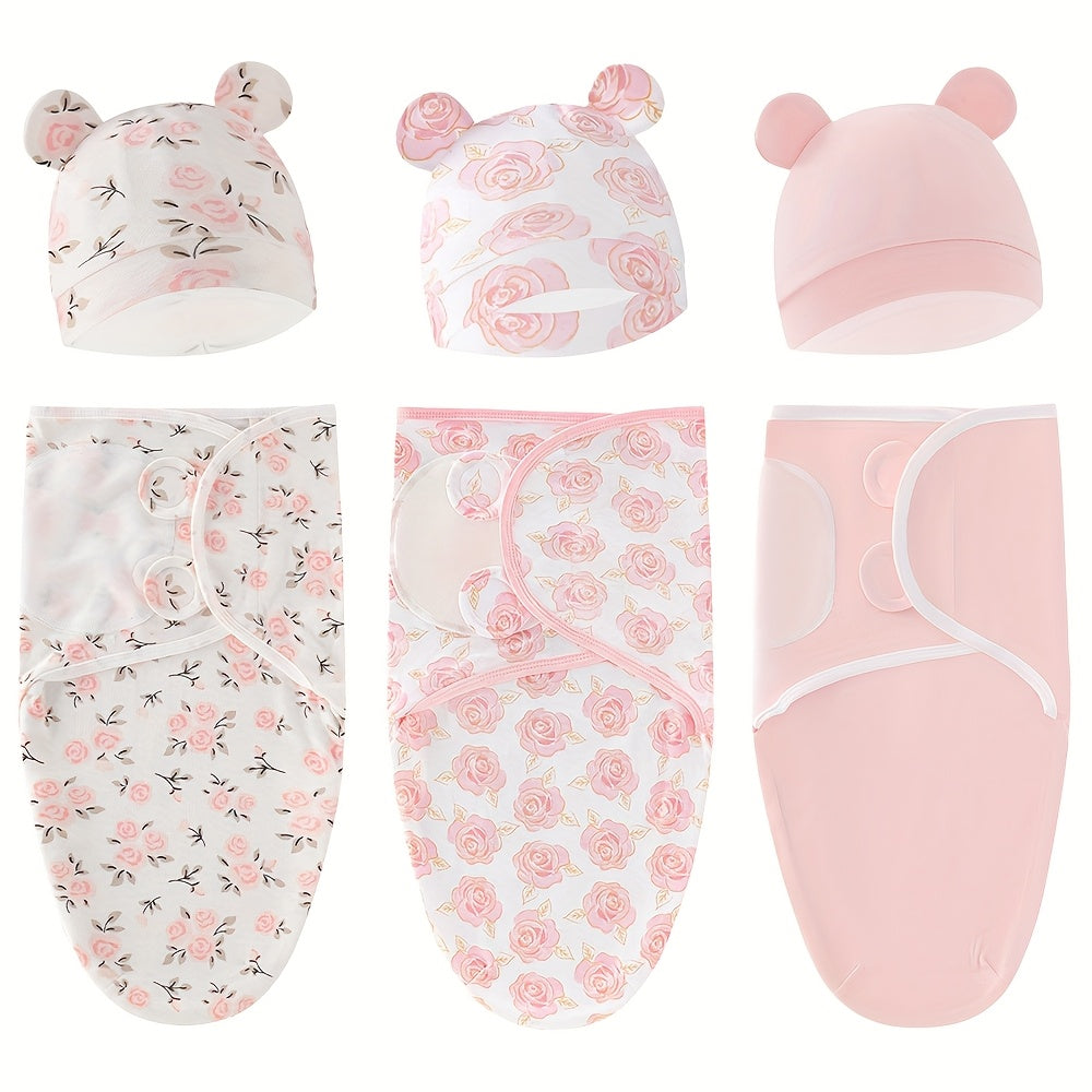 3-Pack Baby Swaddle Sacks - Newborn Swaddle Sack - Ergonomic Baby Swaddles 0-3 Months