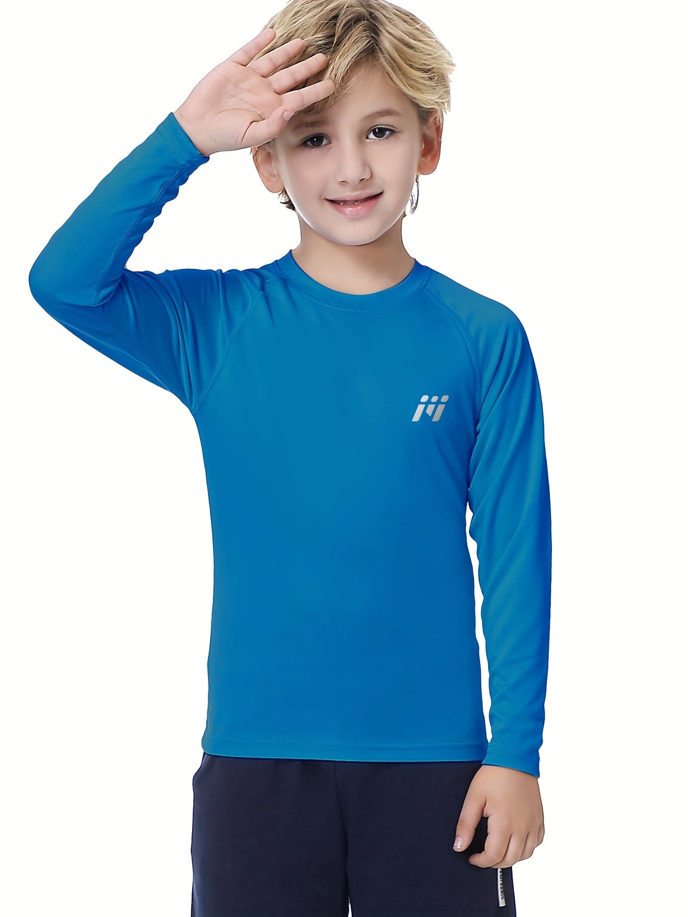 2pcs/Set Boys And Teenagers Round Neck Suit Quick Dry Fishing Running Swimming Polyester Clothes Two-Piece Basic Style Boys Clothes for Summer Outdoor Activities, for Outdoor
