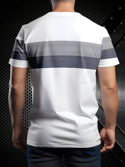3pcs Men'S Fashion Short Sleeve Round Neck T-Shirt for Casual, Sporty And Business Wear, Funny T Shirt, Men'S Trendy T Shirts, Everyday T-Shirt, Versatile Clothing, Stylish Design, Classic Fit