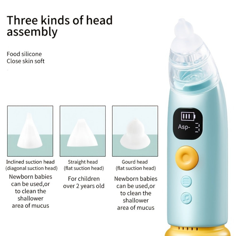 Baby Nasal Aspirator - Adjustable Electric Soft Nose