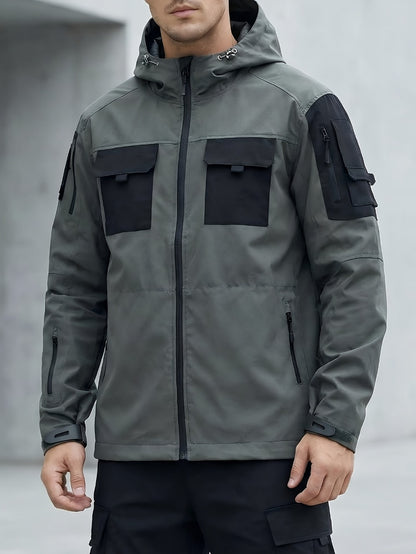 Men's Windproof Zip-Up Coat Everyday 541